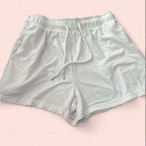 Women's White Casual Shorts